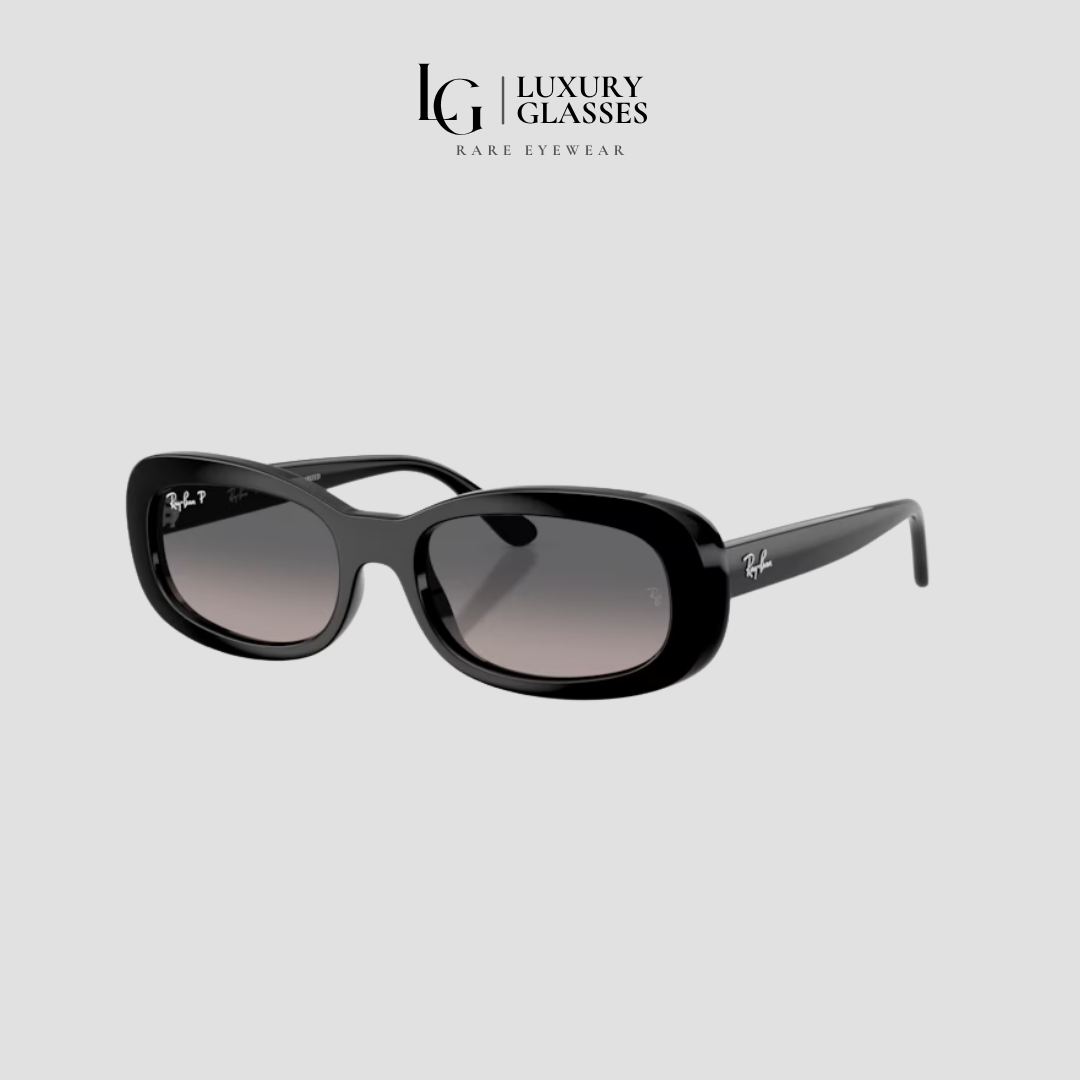 RAYBAN 0RB2221F 901/M3 BLACK GRADIENT GREY POLARIZED