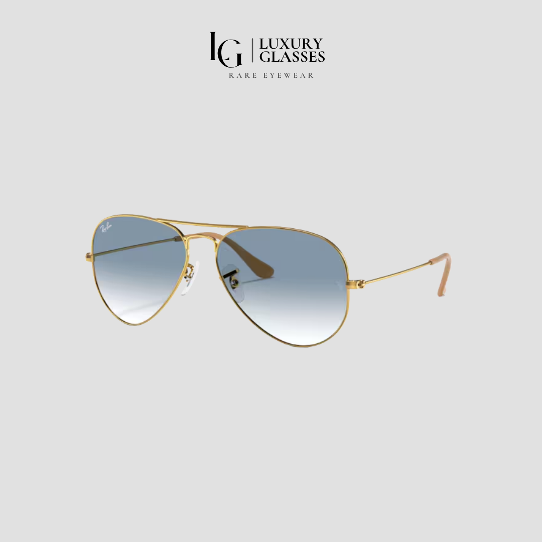 RAYBAN 0RB3025 001/3F ARISTA GOLD LIGHT BLUE