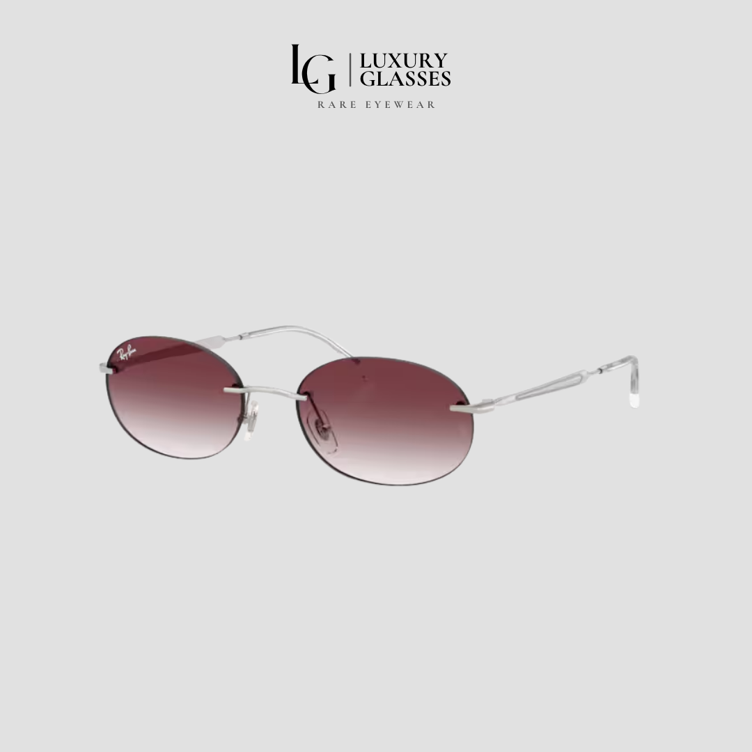 RAYBAN 0RB3767 003/8H SILVER CLEAR GRADIENT DARK VIOLET