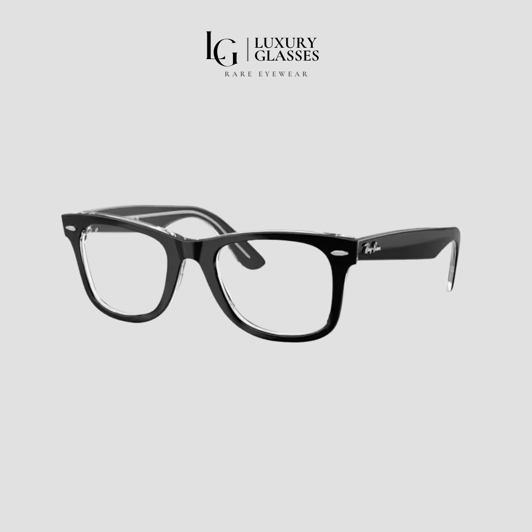 RAYBAN 0RX4340V 2034 BLACK ON TRANSPARENT