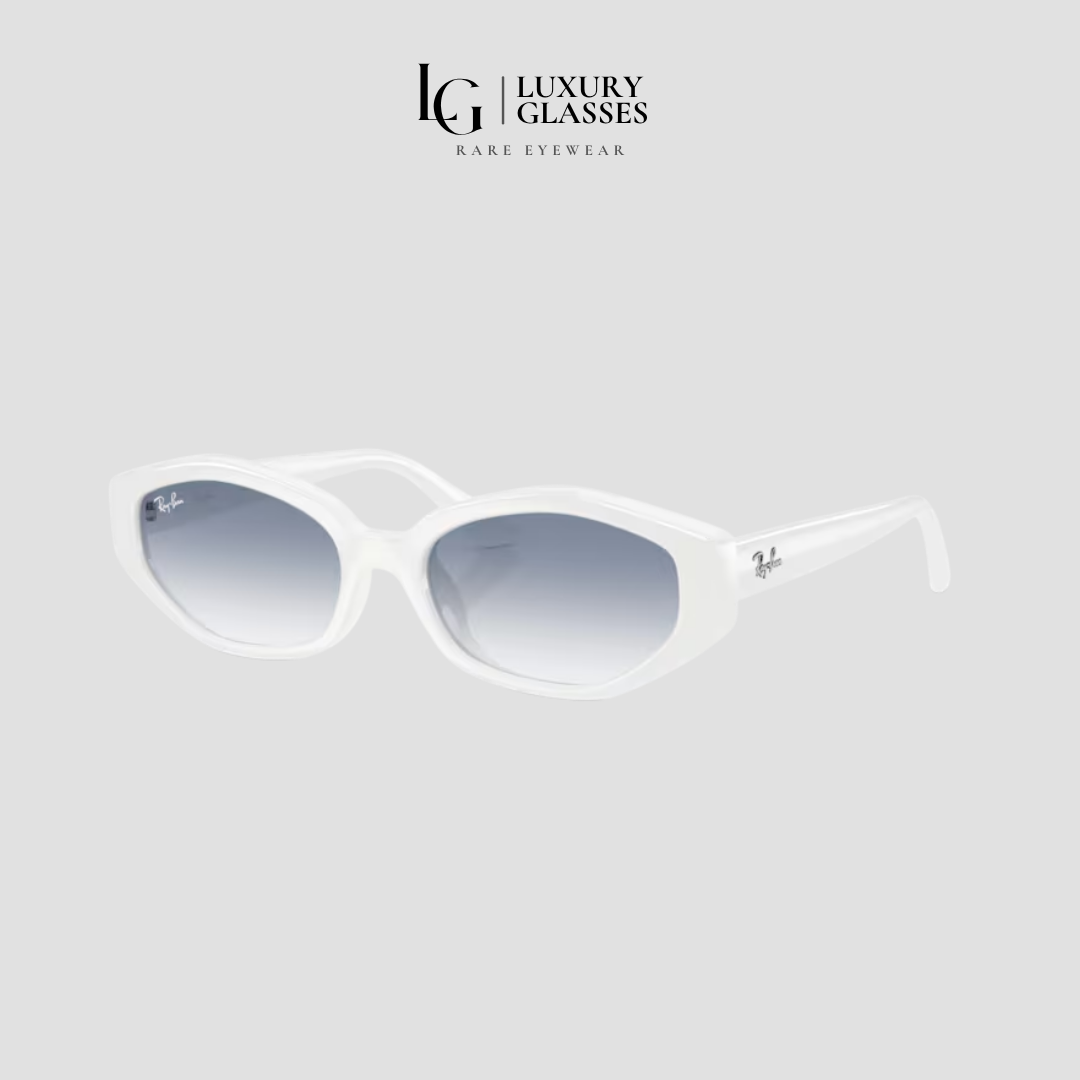 RAYBAN x JENNIE 0RB4473D 677219 WHITE CLEAR GRADIENT LIGHT BLUE
