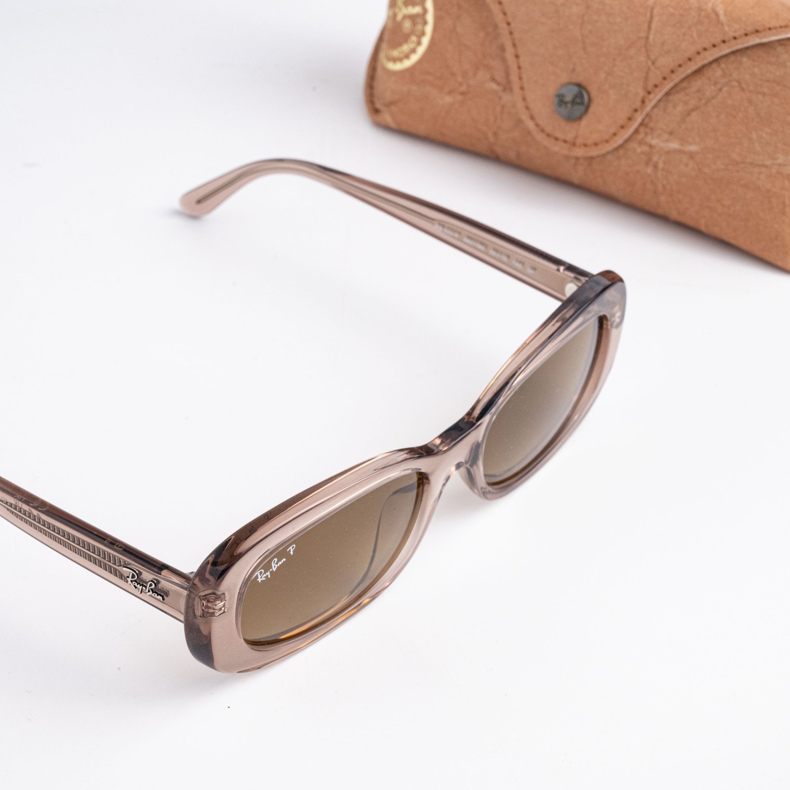 RAYBAN 0RB2221F 6827M2 TRANSPARENT BEIGE GRADIENT BROWN POLARIZED – 55_18_145(1)