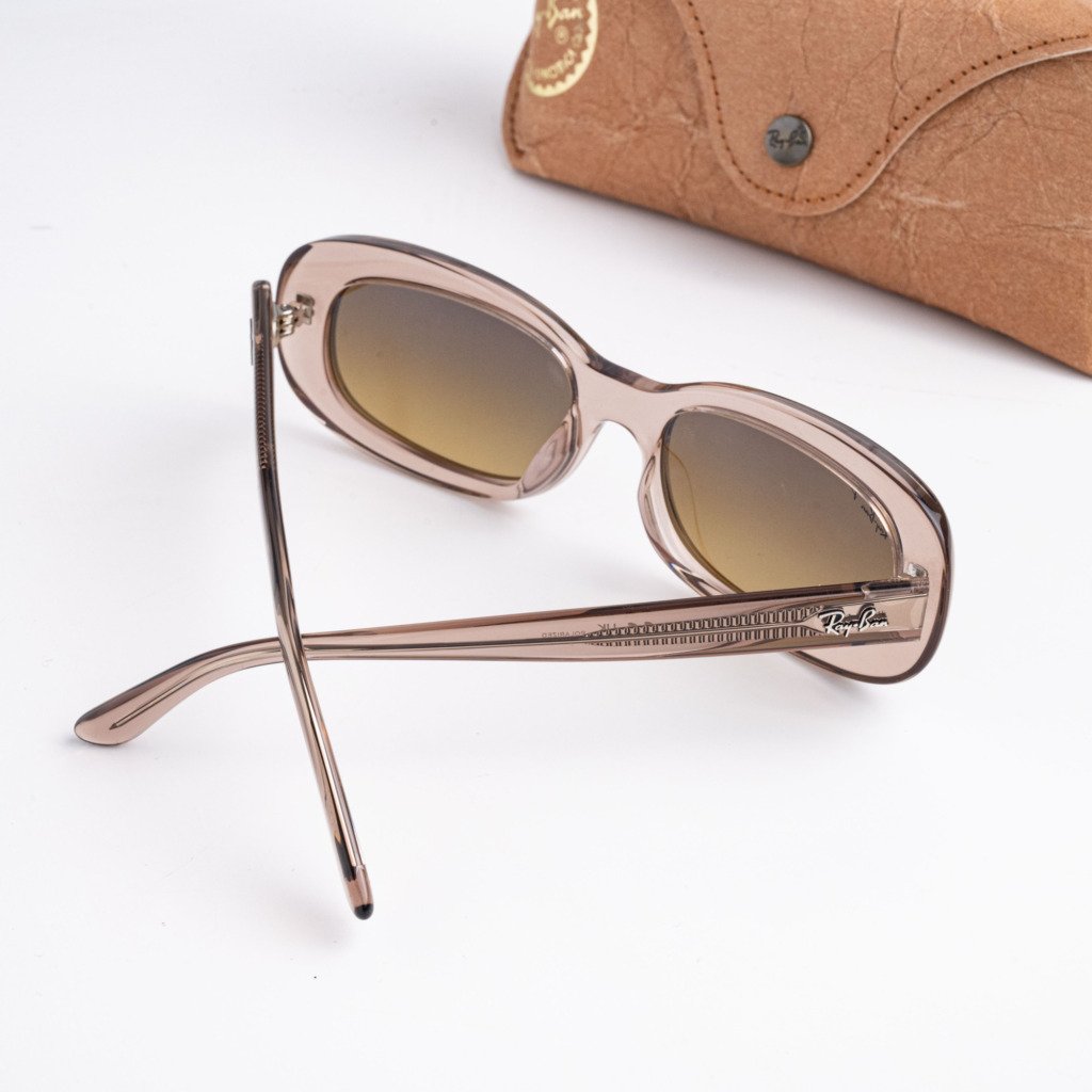 RAYBAN 0RB2221F 6827M2 TRANSPARENT BEIGE GRADIENT BROWN POLARIZED – 55_18_145(2)