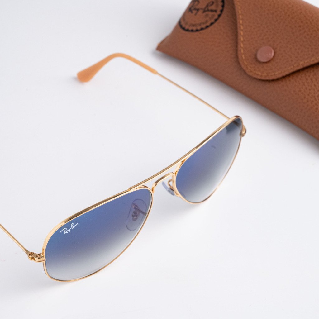 RAYBAN 0RB3025 001_3F ARISTA GOLD LIGHT BLUE – 58_14_135