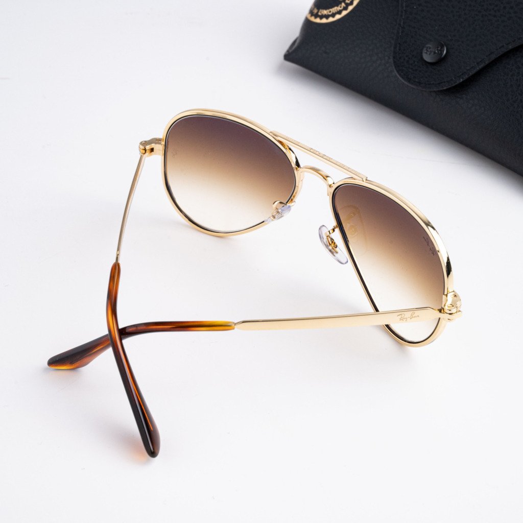 RAYBAN 0RB3925 001_51 ARISTA GOLD CLEAR GRADIENT BROWN – 58_16_145(1)