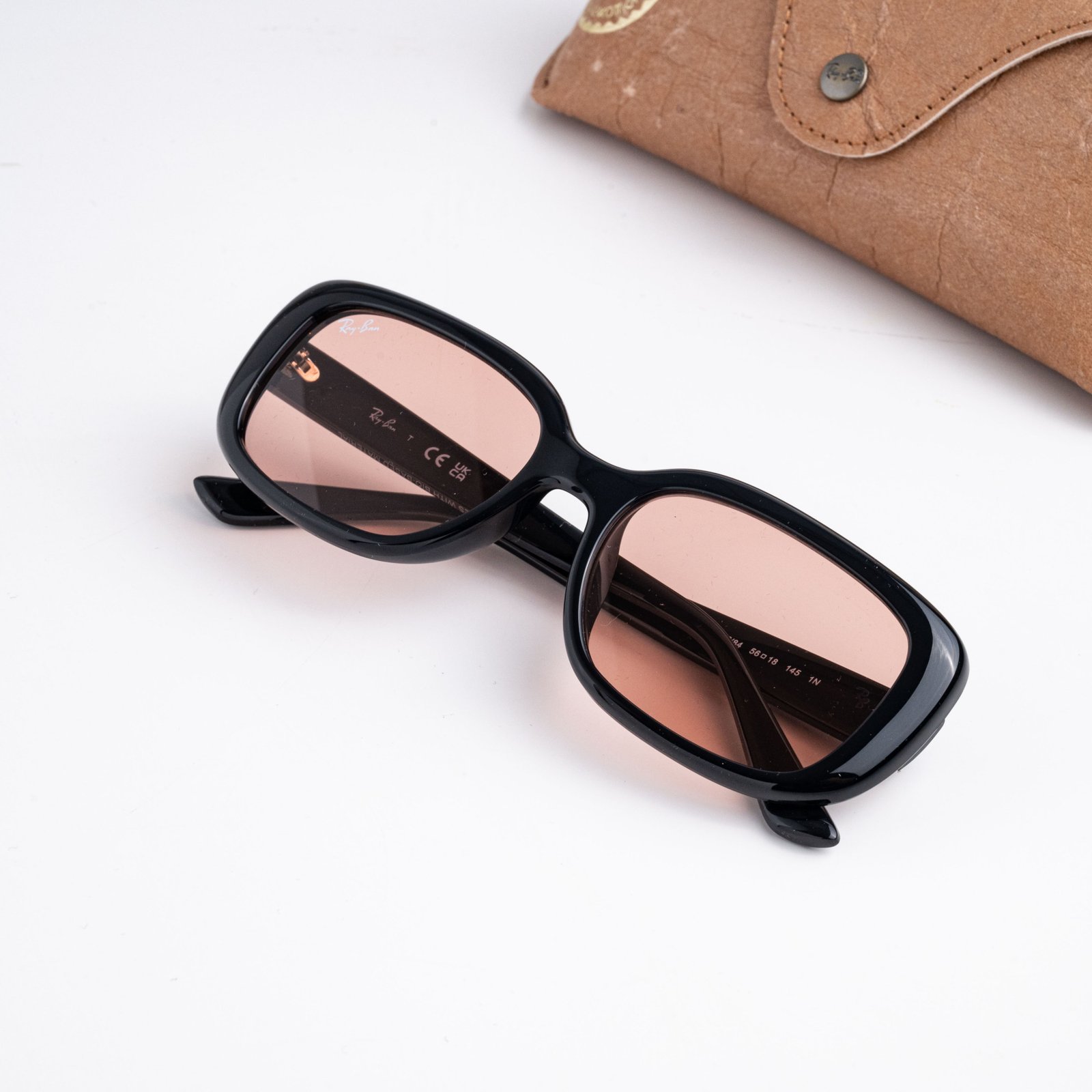 RAYBAN 0RB4421D 667784 BLACK DARK PINK – 56_18_145