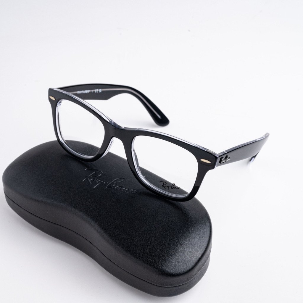 RAYBAN 0RX4340V 2034 BLACK ON TRANSPARENT – 50_22_150(3)