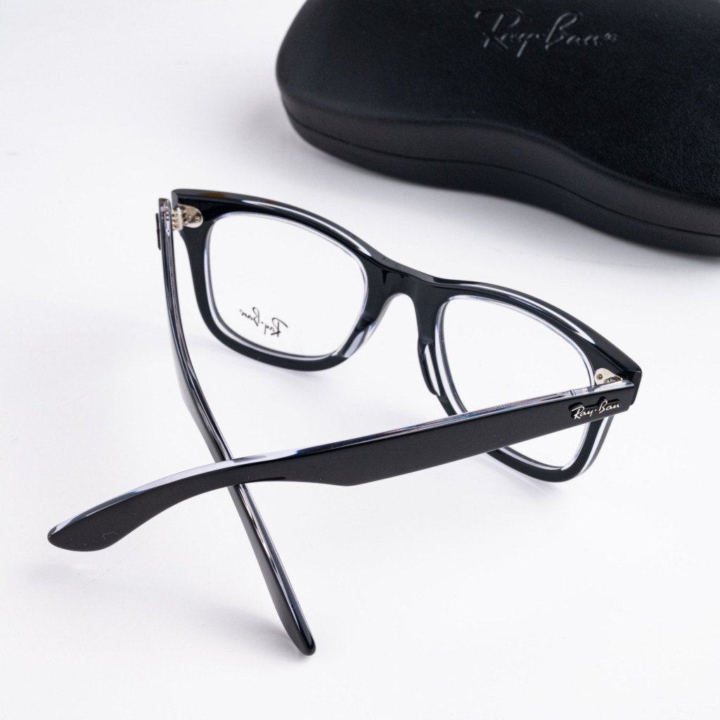 RAYBAN 0RX4340V 2034 BLACK ON TRANSPARENT – 50_22_150(4)
