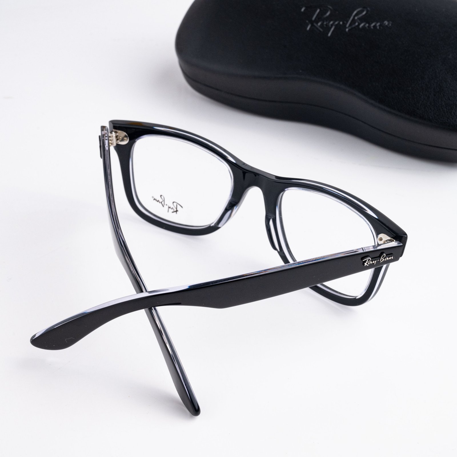 RAYBAN 0RX4340V 2034 BLACK ON TRANSPARENT – 50_22_150(4)