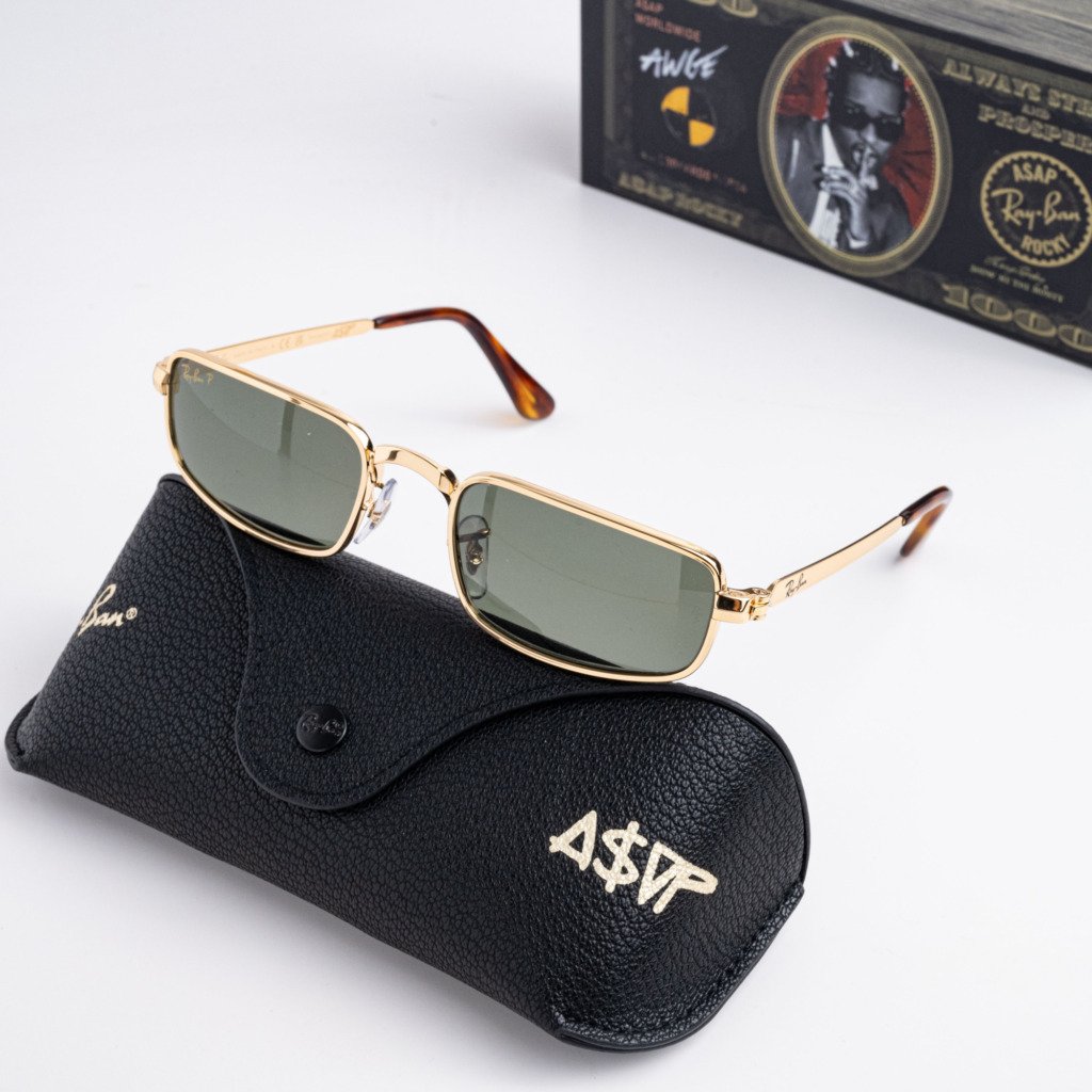 RAYBAN x A$AP Rocky 0RB3927 001_58 ARISTA GOLD GREEN POLARIZED – 54_21_145(1)