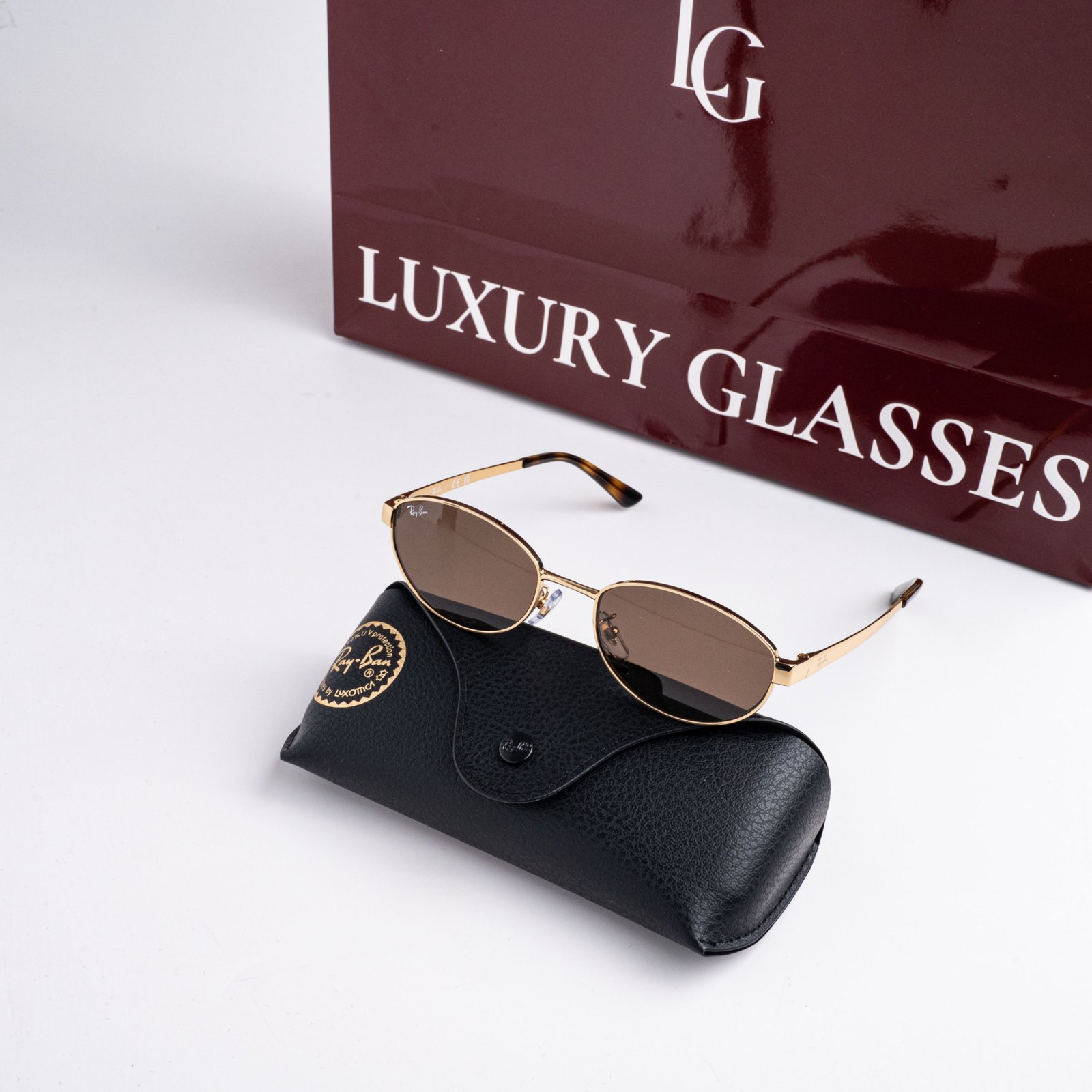 RAYBAN x JENNIE 0RB3774D 001/73 ARISTA GOLD DARK BROWN