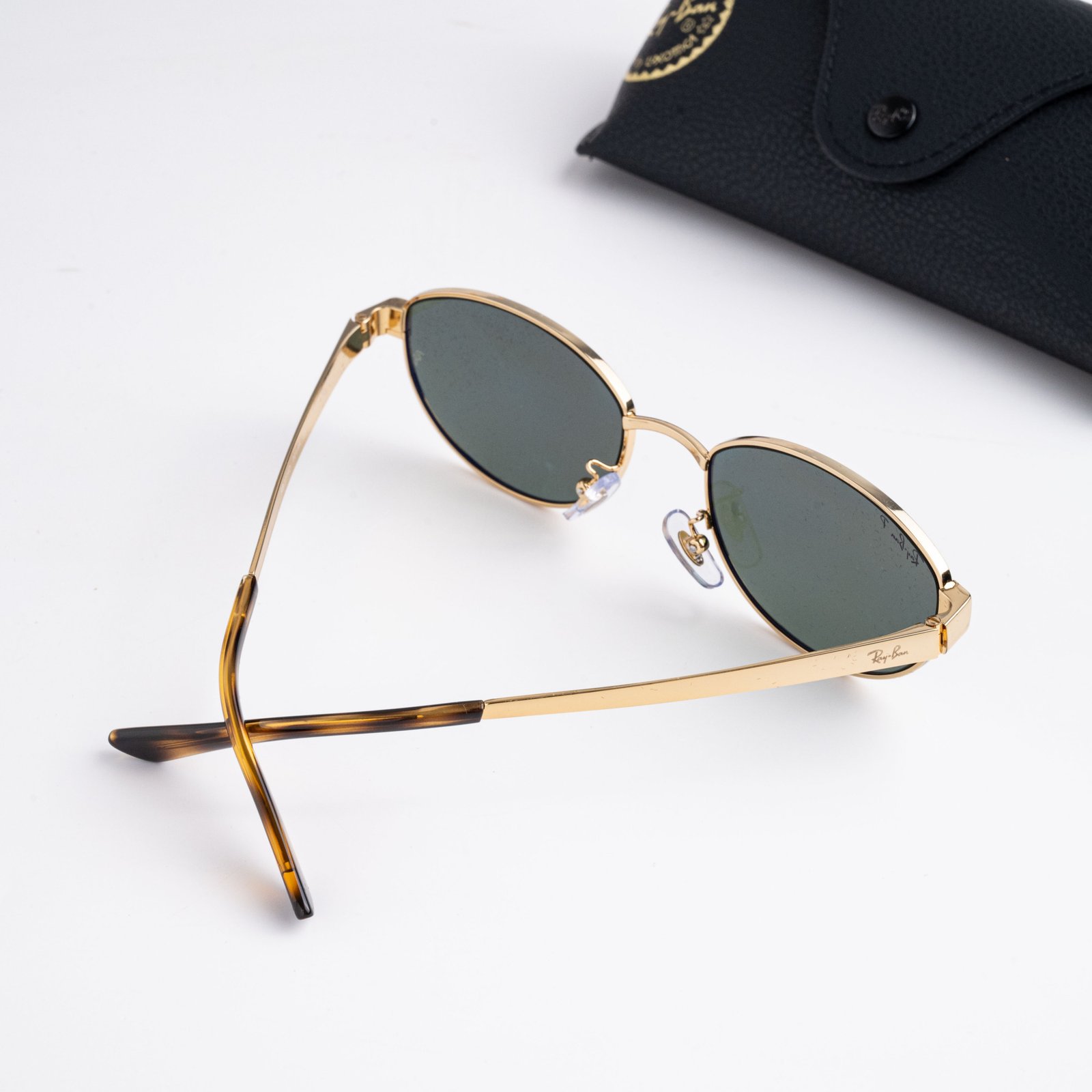 RAYBAN x JENNIE 0RB3774D 001_9A ARISTA GOLD DARK GREEN POLARIZED – 55_19_145