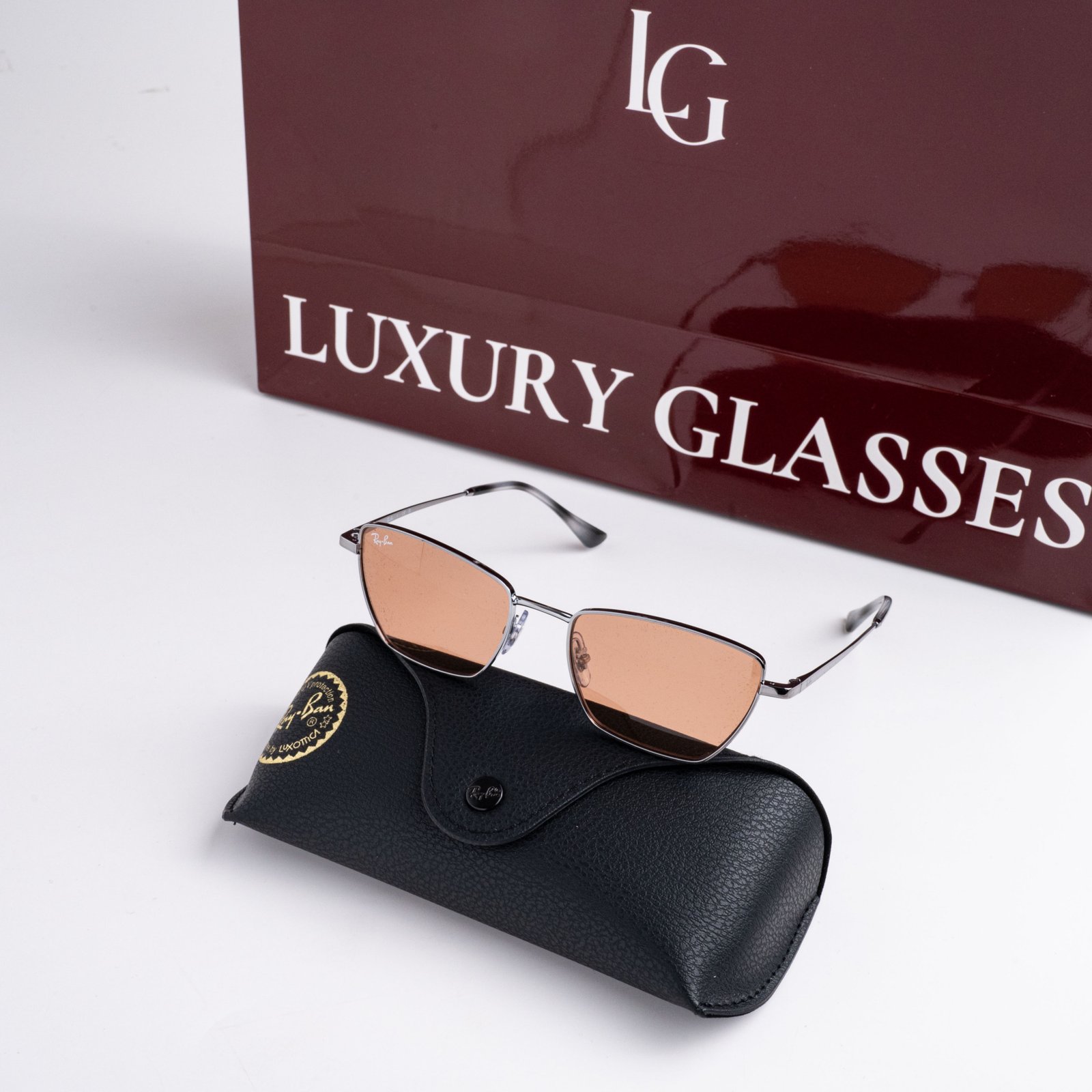 RAYBAN x JENNIE 0RB3783 004/7 GUNMENTAL ORANGE