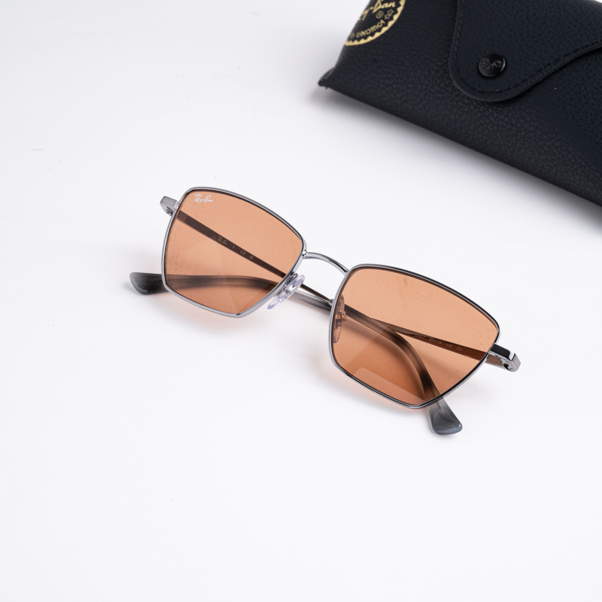 RAYBAN x JENNIE 0RB3783 004_7 GUNMENTAL ORANGE – 53_18_145(4)