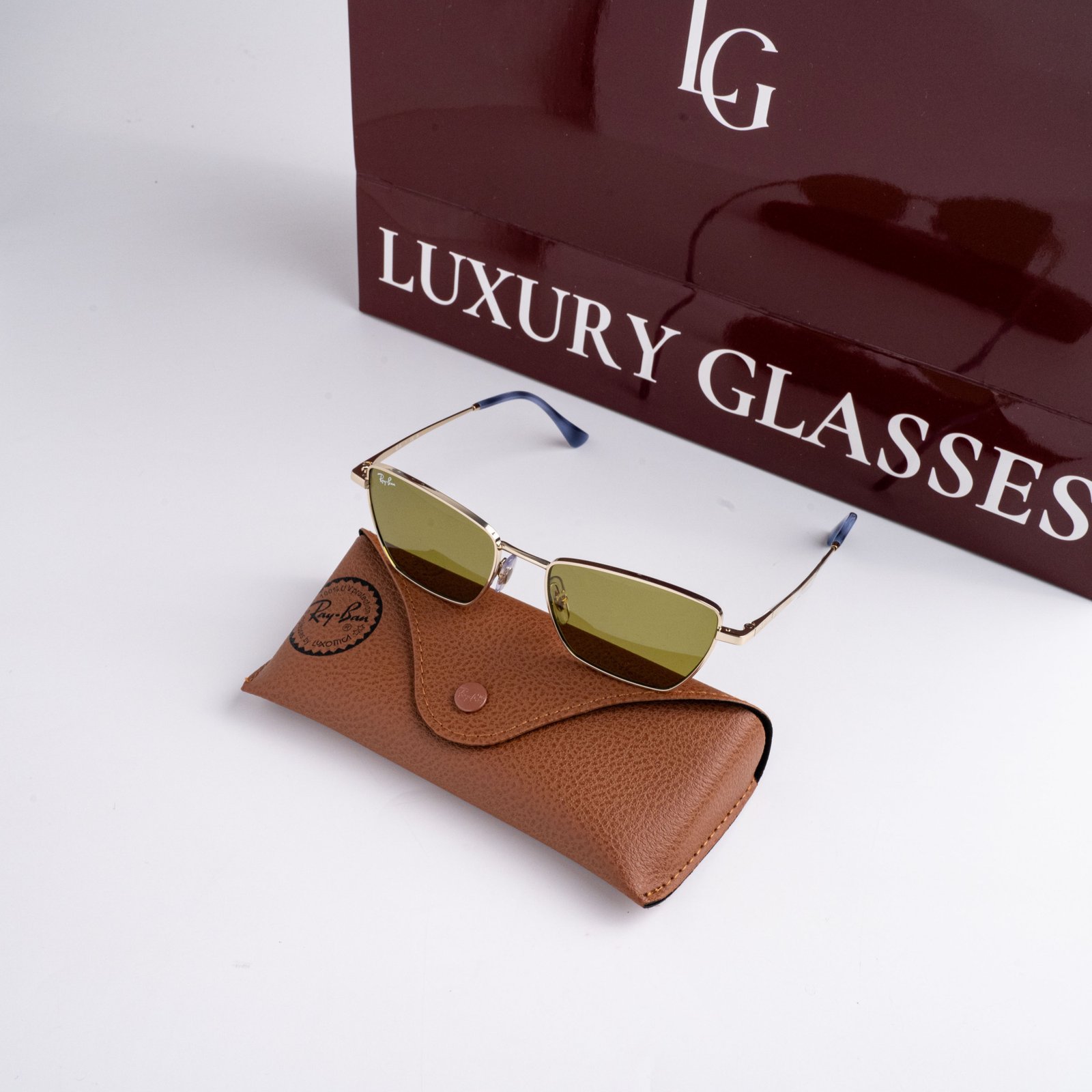 RAYBAN x JENNIE 0RB3783 9213/2 PALE GOLD GREEN