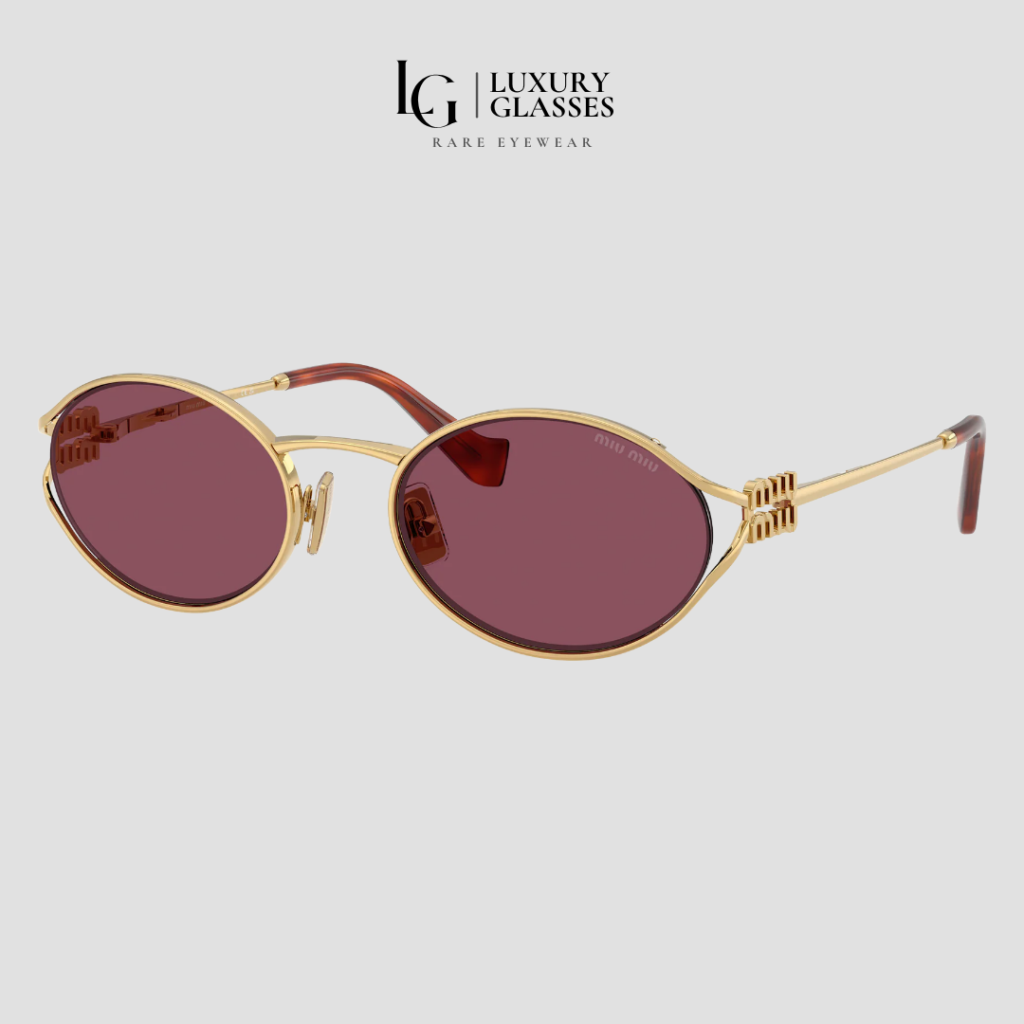 MIU MIU MU 52YS 5AK20Y GOLD DARK VIOLET – 54/21/125
