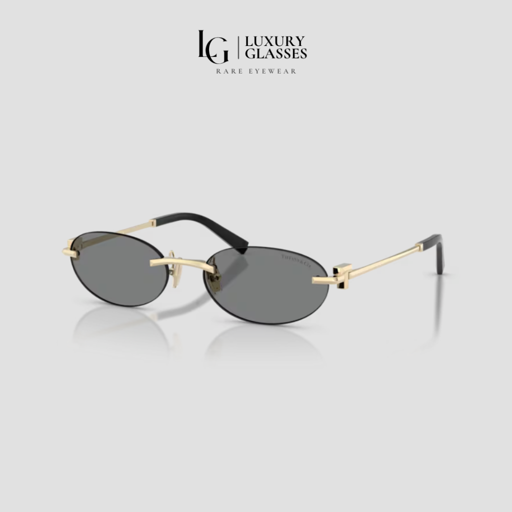 TIFFANY & CO 0TF3119D 602187 PALE GOLD DARK GREY – 56/18/140