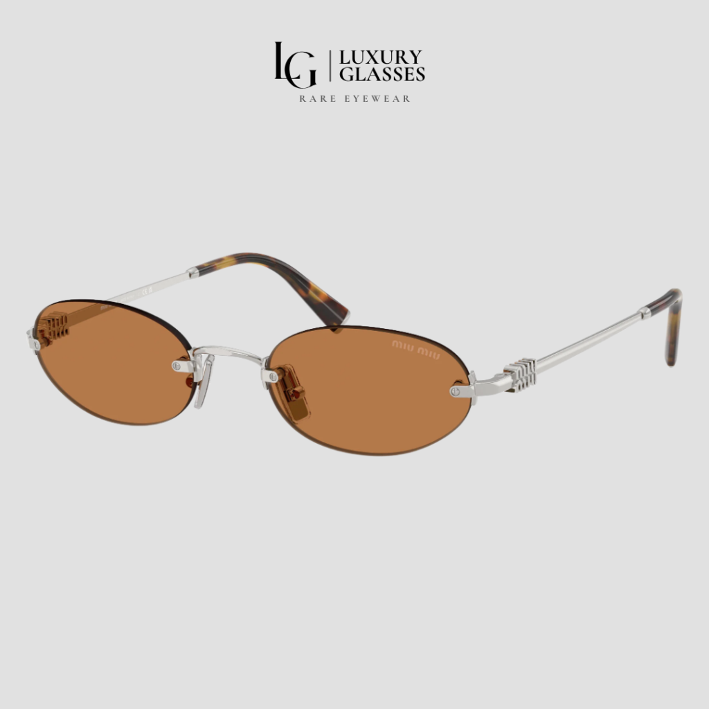 MIU MIU MU A54S 1BC90Q SILVER BROWN – 51/20/140