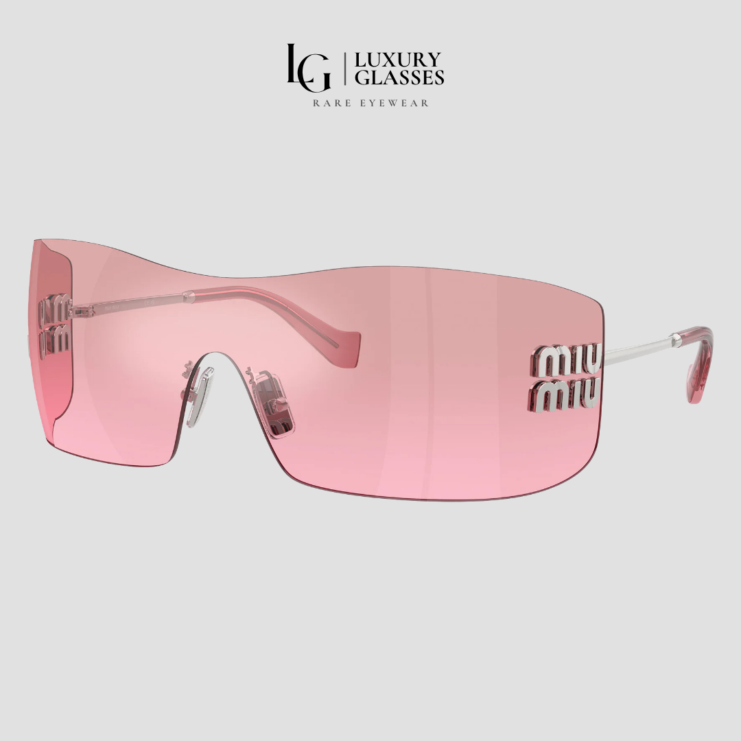 MIU MIU MU B53S 1BC70Y SILVER PINK MIRROR SILVER GRADIENT