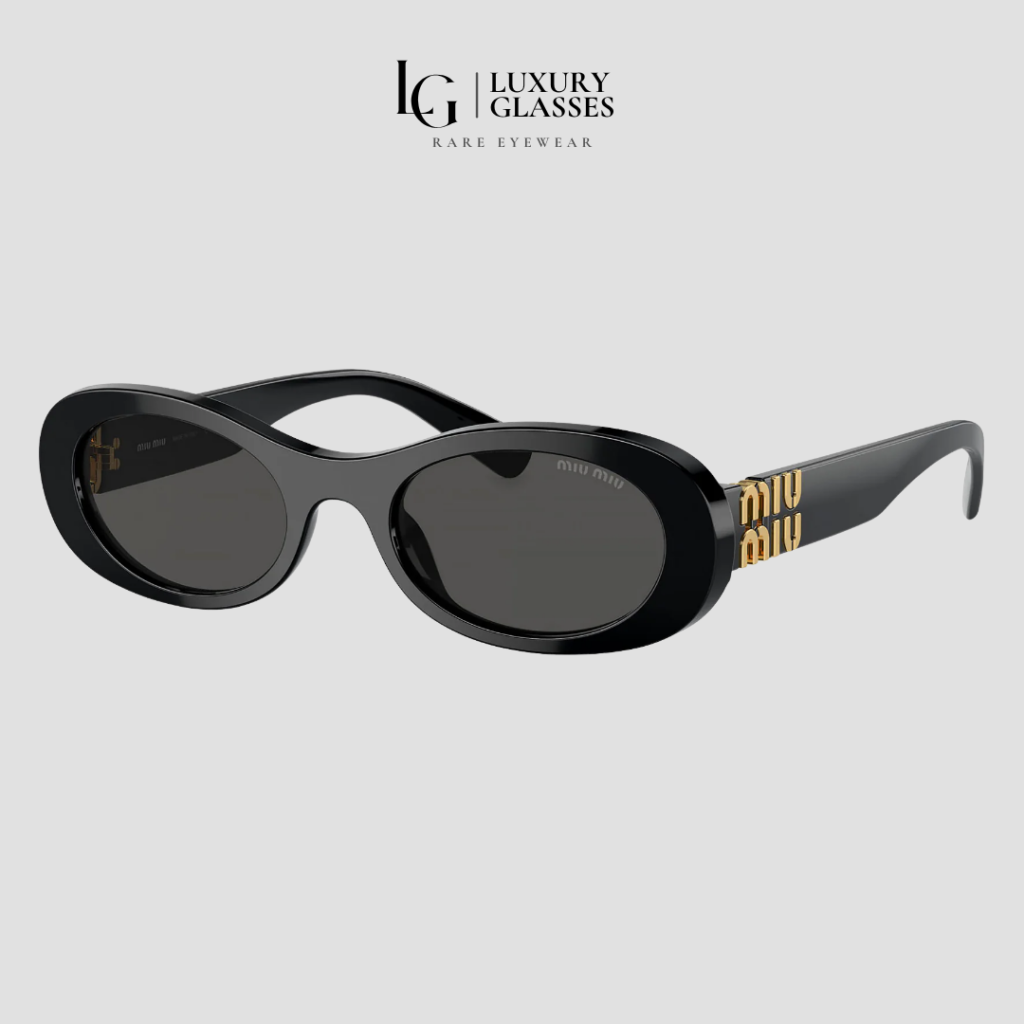 MIU MIU MU 06ZS 1AB5S0 BLACK DARK GREY