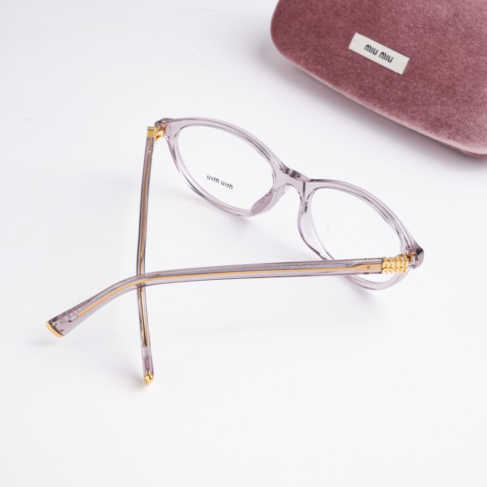 MIU MIU 0MU 09XVF 12W1O1 TRASPARENT MAUVE – 55_17_140