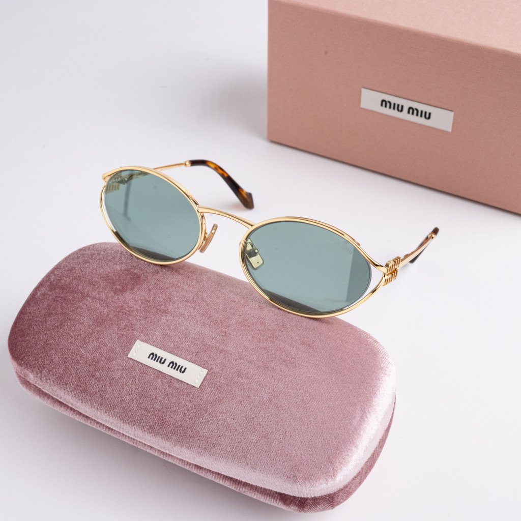 MIU MIU 0MU 52YS 5AK04M GOLD GREEN MIRROR INTERNAL SILVER – 54_21_125