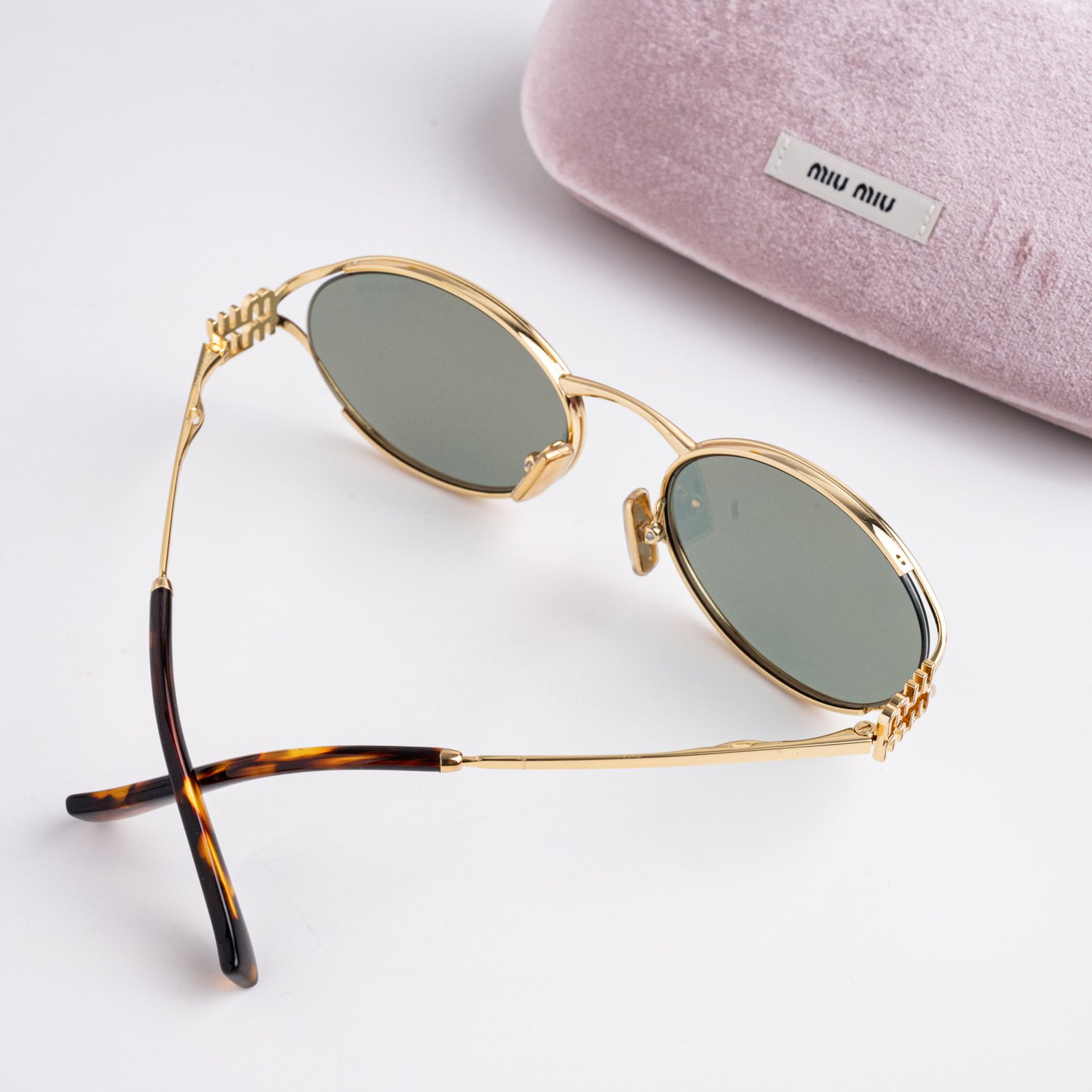 MIU MIU 0MU 52YS 5AK04M GOLD GREEN MIRROR INTERNAL SILVER – 54_21_125(2)