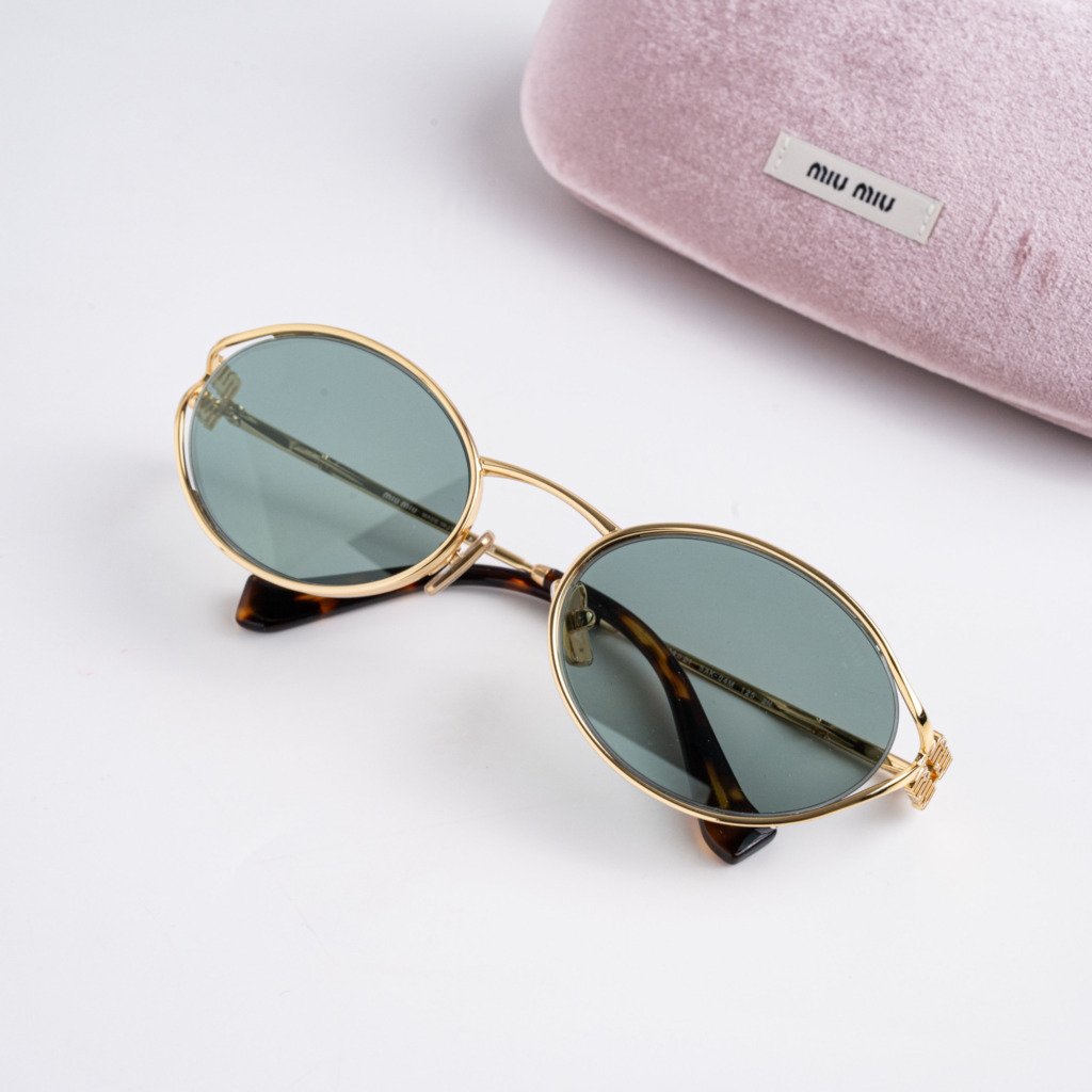 MIU MIU 0MU 52YS 5AK04M GOLD GREEN MIRROR INTERNAL SILVER – 54_21_125(3)