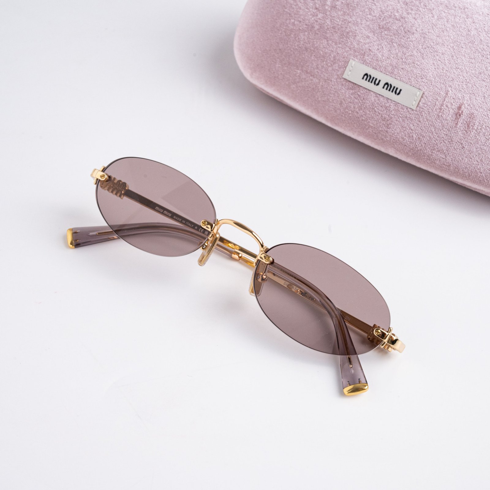 MIU MIU 0MU A54S 5AK20I GOLD LIGHT PURPLE BROWN – 51_20_140(2)