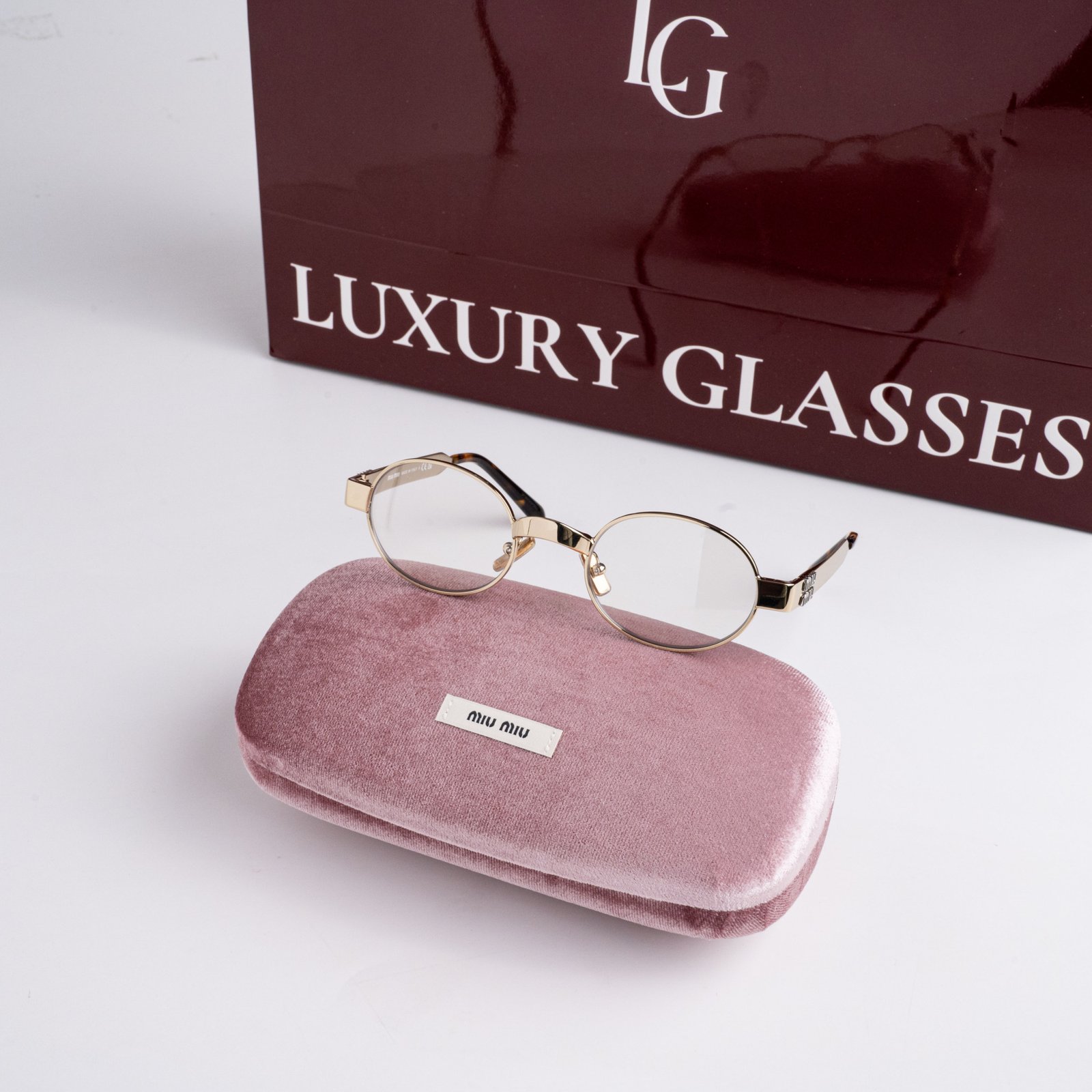 MIU MIU MU B51S 5AK10W GOLD BLUE-VIOLET LIGHT FILTER
